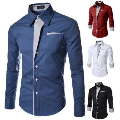 China Anti-pilling 2022 Plain Dyed T-Shirts Spring And Summer Men's Long Sleeve Shirt Men's Simple Blusas Masculinas for sale