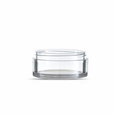 China Wholesale Plastic Personal Care Round Cosmetics Packaging Jars With Screw Lids for sale