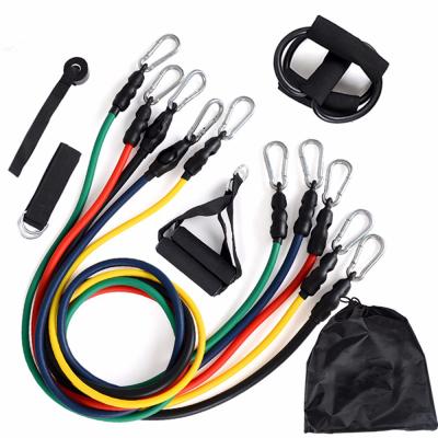 China 11Pcs/Set Latex Resistance Bands Yoga Pull Rope Expander Portable Fitness Equipment Elastic Bands For Fitness Exercise for sale