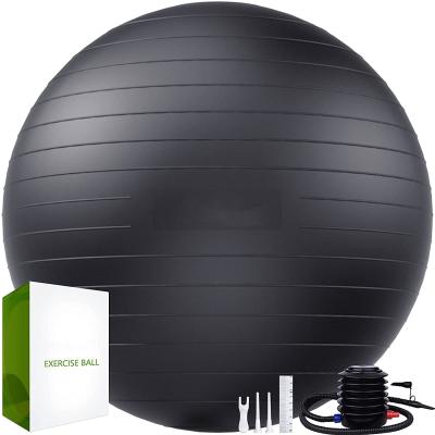 China Wholesale OEM Liathroid Durable Yoga Kuerfit Custom Printed Logo Pilates Exercise 65cm PVC Yoga Ball With Pump for sale