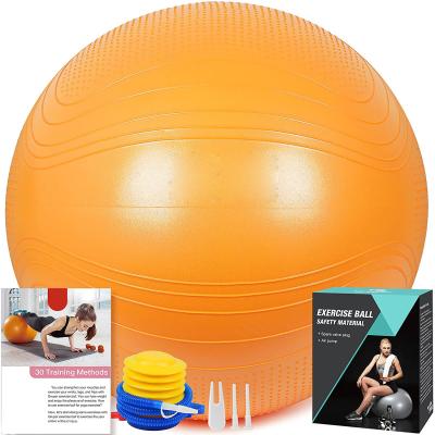 China Wholesale OEM Kuerfit Yoga Ball Joga Lopta Pilates PVC Anti-burst Fitness Exercise Large Core Durable Exerciser for sale