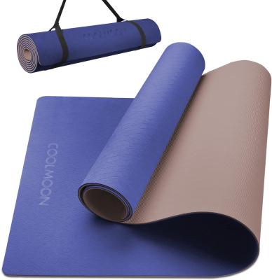 China Kuerfit OEM Podlozka Na Jogu Durable Home Exercise Workout Non Slip Custom Eco Friendly Fitness Band Yoga Mat for sale