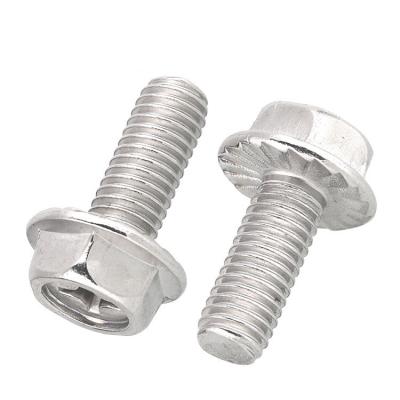 China 304 Stainless Steel M3 M4 M5 M6 M8 Phillips Cross Recessed Hex Flange Head Screws for sale