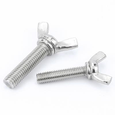 China 304 Stainless Steel Claw Hand Clamp M3 M4 M5 M6 M8 M10 Butterfly Wing Head Thumb Screws Wing Bolt DIN316 for sale