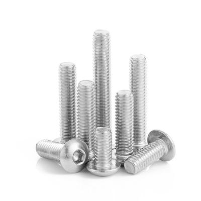 China ISO7380 316 M2 M2.5 M3 M4 M5 M6 M8 M10 Stainless Steel Round Head Allen Socket Head Cap Screw Bolt for sale