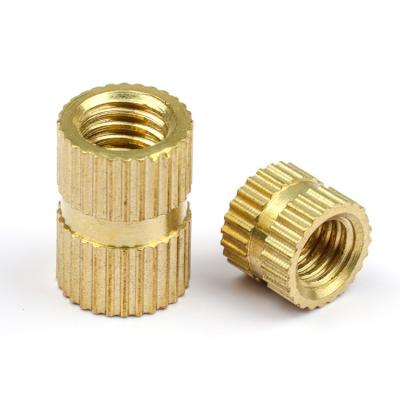 China Heavy Industry Brass Insert Nut M2 M2.5 M3 M4 M5 M6 Knurled Threaded Insert Nut For 3D Print for sale