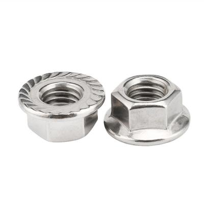 China Heavy Industry Galvanized Carbon Steel M5 M6 M8 M10 M12 Castellated Hex Flange Nuts for sale