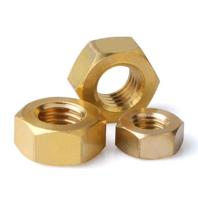 China Heavy Industry M3 M4 M5 M6 M8 M10 M12 Hex Copper Nuts Brass Hex Hex Nut for sale