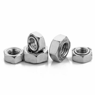 China Heavy Industry Stainless Steel M3 M4 M5 M6 M8 M10 M12 Hex Nut DIN 929 Hex Weld Nut for sale