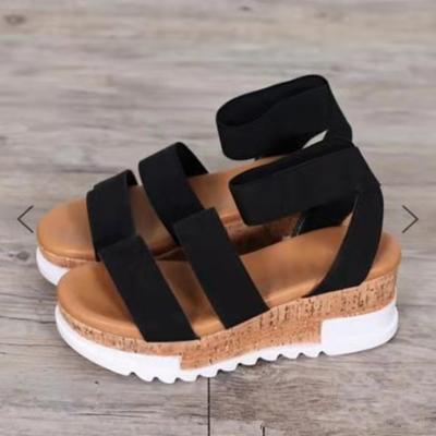 China High Women's Sandals Women's Shoes Fashion Wedge Heel Beach Sandals Platform Massage Women's Sandals for sale