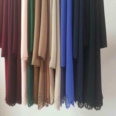 China High Quality Polyester Abaya Islamic Hijabs For Women Bubble Chiffon China Supplier for sale