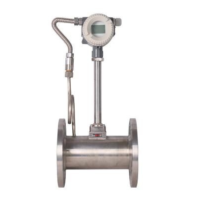 China Manufacturer direct selling SS304 steam and gas temperature and pressure compensation general vortex flow meter for sale