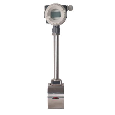 China SS304 Manufacturer Direct Selling Smart Display Integrated Flange Held Vortex Flow Meter for sale