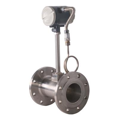 China SS304 Stainless Steel Gas Vortex Flowmeter Digital Saturated Steam / Air Flow Meter With Sensor for sale