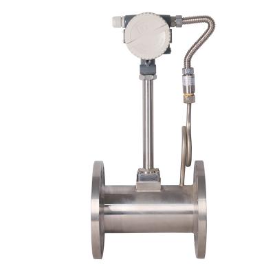 China Professional Manufacturer SS304 Digital Flange Connection Steam Gas Vortex Flowmeter Flow Meter for sale