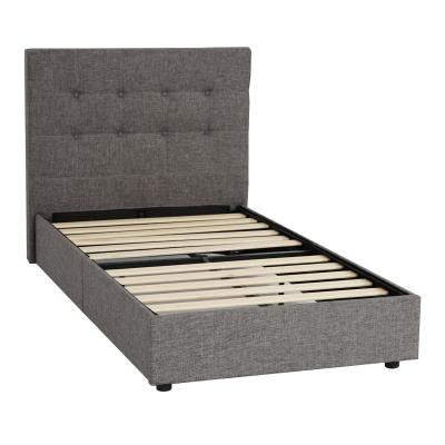 China Easy Assemble European Style Luxury Bedroom Furniture Easy Assemble Packing Upholstered Small Bed Frame for sale