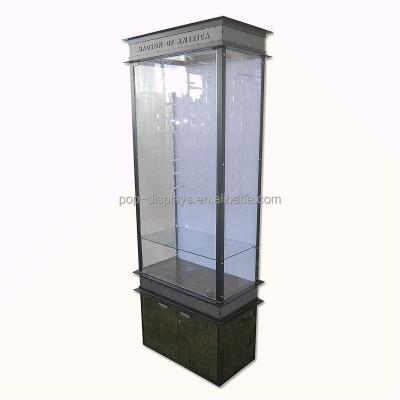 China JH-DISPLAY wood/POP metal and wood sunglass display case acrylic display case with led for sale