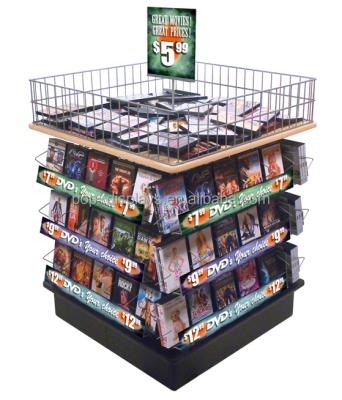 China Fashionable Retail /Magazine/ Metal Video Display Rack for sale