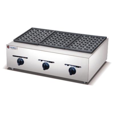 China food & Beverage Factory Campbon Kitchen Equipment Gas Takoyaki Maker ZH-3G for sale