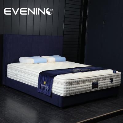 China EV2012 Massage Bamboo Fabric Luxury Memory Foam Box Spring Large Pocket Mattress for sale