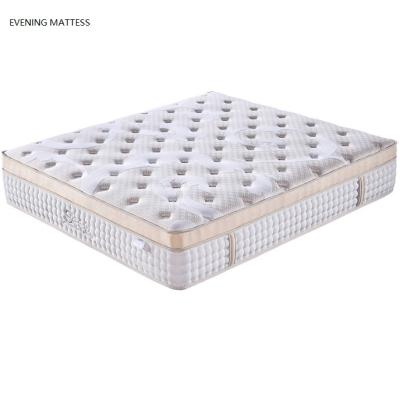 China Flippable Luxury 5 Star Hotel Double Layer Pocket Spring Mattress for sale