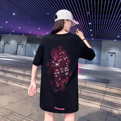 China Breathable Heavy Industry Hot Selling Diamond Short Sleeved Amazon Men's and Women's Compassionate Couples Spring and Summer for sale