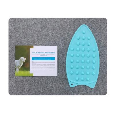 China Eco-friendly Pressing Carpet Wool Ironing Boards Portable 100% Wool Ironing Pressing Carpet Wool Ironing Mat for sale