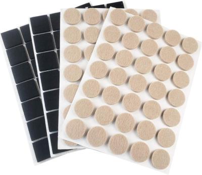 China Various Sizes Of Best Eco - Friendly Wood Floor Protectors Felt Furniture Foot Pads for sale