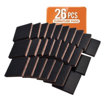 China Best Eco - Friendly Furniture Grippers Self Adhesive Rubber Feet Non Slip Furniture Felt Pads for sale