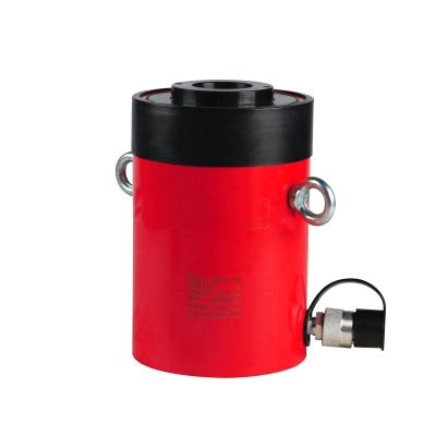 China 40CrMo RCH Series 700 Bar / 10000 PSI High Pressure Single Acting Hollow Hydraulic Plunger Jack Equivalent for sale