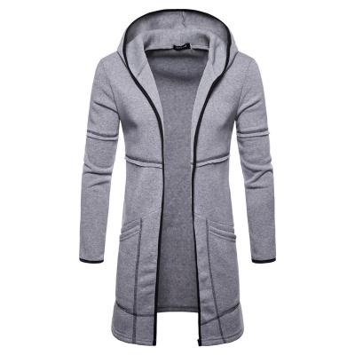 China European and American new style foreign trade autumn and winter Anti-wrinkle men's solid color men's hooded jacket for sale