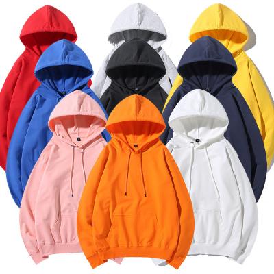 China Wholesale custom made pullover top quality new fashion solid color anti-pilling simple logo hoodies for sale