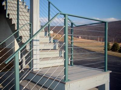 China Guard Rail Stainless Steel Wire Railing Balustrade for sale