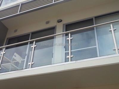 China Best Railing Design Stainless Steel Balcony Frameless Modern Frameless Glass Railing for sale