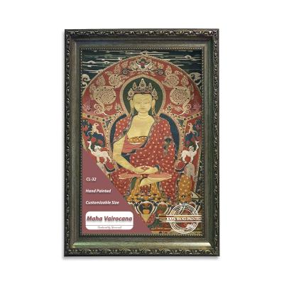 China 50 Inch Traditional Maha Vairocana Hand Painted Thangka Free Shipping for sale