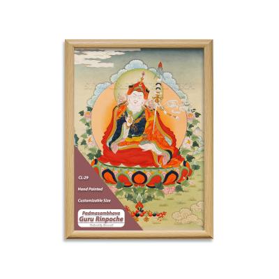 China 34 inch Traditional Padmasambhava Guru Rinpoche Hand Painted Thangka Free Shipping for sale