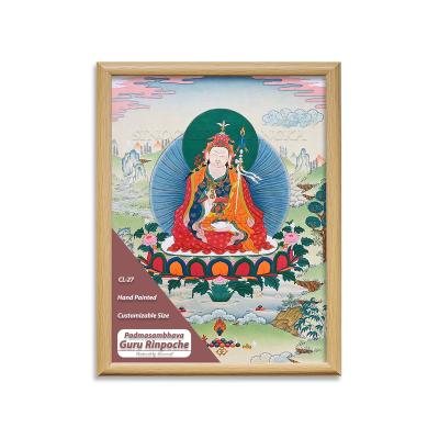 China 39 inch Traditional Padmasambhava Guru Rinpoche Hand Painted Thangka Free Shipping for sale