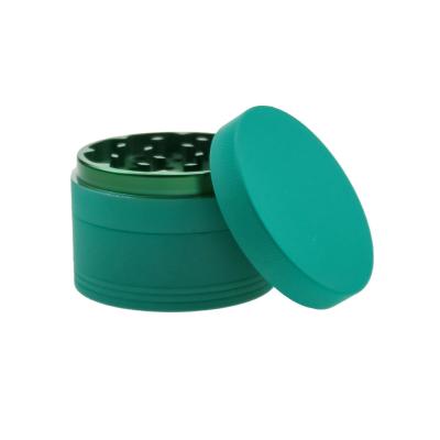 China 2022 Smoking Grinder 40mm 4 Piece Colors Mixed Rubber Painting Accessories Metal Herb Smoking Grinder for sale