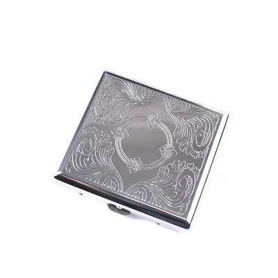 China New 110mm Retro Weed Tobacco Crate Metal Stainless Steel Pocket Case Holder Box for sale