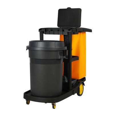 China Multifunctional Wringer Trolley Broom Cart Cleaning Porter for sale