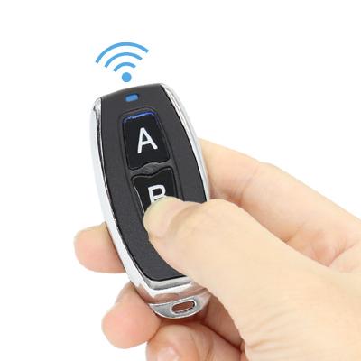 China Home Automation 433MHz RF Code EV1527 Button Smart Home Remote Control Learning Transmitter For Car Door Garage Door Alarm Led Light Key for sale