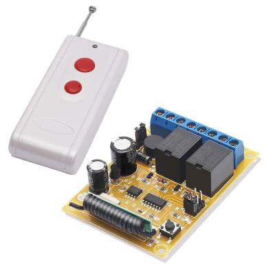 China Smart Home Appliances DC 12V 24V 433MHZ 2CH Motor Wireless Remote Control Switch for sale