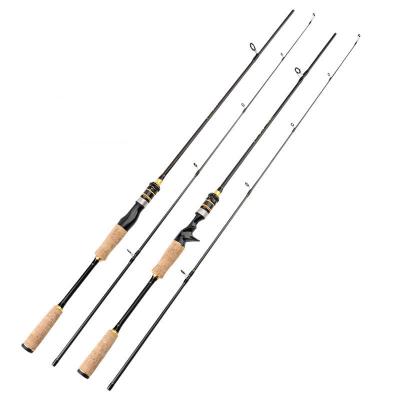 China Bidens Fitted Black Easy Casting Sea Angling Rod 1.8m 3.0 Opsariichthys Fishing Rod Carbon Fiber Rod for sale