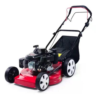 China Anti-Skid Small Household Self Propelled Orchard Weeder Wheeled Hand Push Lawn Mower for sale