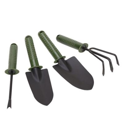 China Bonsai Plant Professional Shovel Fork Rake Four-piece Set Harden DIY Tools With Plastic Handle for sale