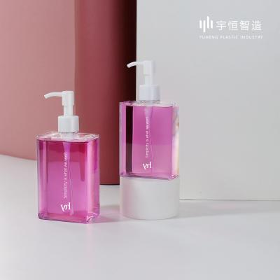 China Rectangular Customizable Lotion Bottle Square Spraypump Bottle Clear Housewares Bottle Clear Lotion Bottle for sale