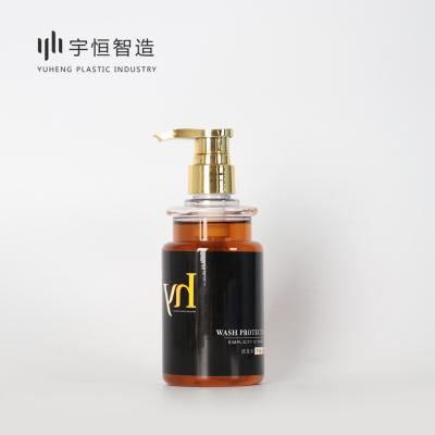 China Wholesale customized luxury household products china Canton factory print shampoo plasti imitation wine bottle hair product bottles for sale