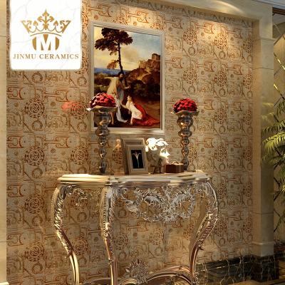 China Pattern 300X300 CLASSIC Egyptian Gold Polished Luxury Ceramic Tiles And Decorative Wall Tiles for sale