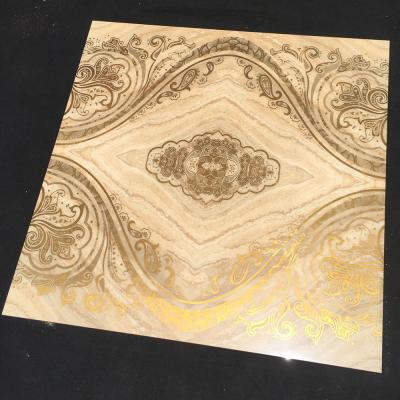 China Europe Foshan JM800X800 JM800X800 Mirror Tiles Hall Bathroom Living Room Luxury Porcelain Crystal Glossy Tiles With Gold Vein Wall Tiles for sale