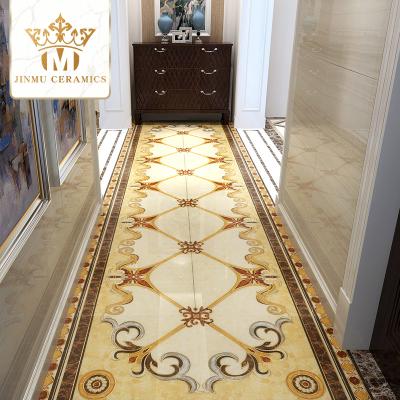 China Europe 600X600 Living Room Polished Crystal Entrance Aisle Tiles 800X800 Carpet European Style Luxury Restaurant Floor Tiles Puzzle Up To for sale